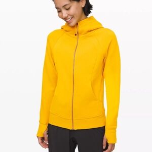 lululemon athletica Bright Yellow Full‑Zip Hoodie with Hood